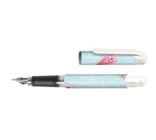 ONLINE Stylo plume College II 1.4mm Be Happy bleu, 12444/3D