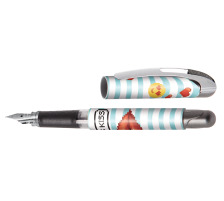 ONLINE Stylo plume College II 0.5mm Kiss Kiss bleu, 12466/3D