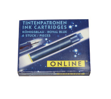 ONLINE Cart. encre Standard Royal Blue 6 pcs., 17012/48