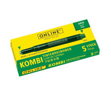 ONLINE Cart. encre combi Green 5 pcs., 17144/12