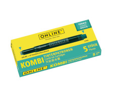 ONLINE Cart. encre combi Trkis 5 pcs., 17176/12