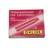 ONLINE Cart. encre Standard Pink 6 pcs., 17229/24