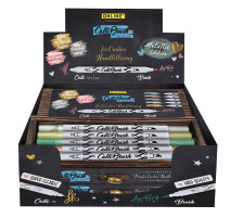 ONLINE Callibrush Pen Double Tip metallic,5 ass. Coul./10 pcs., 19090/10