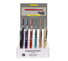 ONLINE Drehkugelschreiber M Mini schwarz, 18 Stck, 43024/18