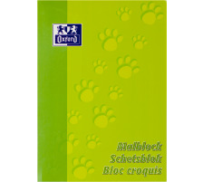 5 X OXFORD Malblock A4 blanko,90g 100 Blatt, 100050303