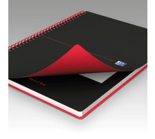 OXFORD Buch Black 'n Red A4 quadrilles 70 feuilles, 400047654