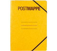 PAGNA Postmappe A4 Pressspan,Eckspanngummi gelb, 24005-05