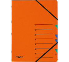 PAGNA Dossier de coll. EASY A4 orange 7 compart., 24061-12