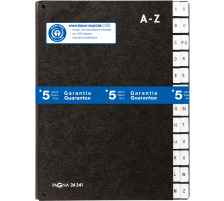 PAGNA Vorordner A4 schwarz A-Z, 24241/04