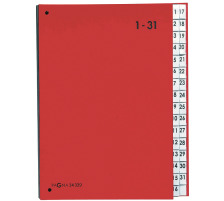 PAGNA Pultordner Color A4 rot, 1-31, 24329-01