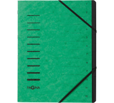 PAGNA Ordnungsmappe grün 12-teilig, 40059-03