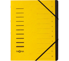 PAGNA Ordnungsmappe gelb 12-teilig, 40059-05