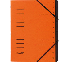PAGNA Ordnungsmappe orange 12-teilig, 40059-12