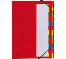 PAGNA Deskorganizer A4 rouge 12 compart., 44133-01
