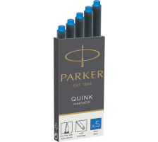 PARKER Cart. d'encre Quink Z 44 bleu royal, lavable 5 pcs., 1950383