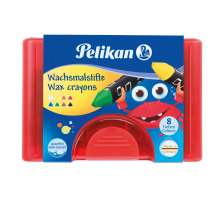 PELIKAN Crayons de cire Griffix 8 couleurs ass. tui, 665/8D
