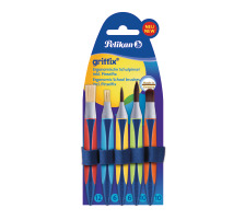 PELIKAN Pinselset Griffix 5-teilig 5 Farben, 700733
