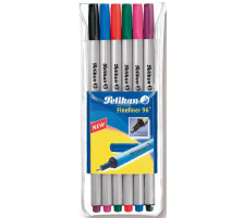 PELIKAN Fineliner 0,4mm 6 couleurs, tui, 96/6