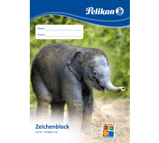 PELIKAN Zeichenblock A4 20 Blatt 20 Blatt, C4/20