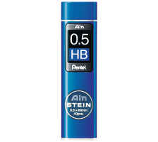 PENTEL Mines crayons Ain Stein 0.5mm noir/40 pcs. HB, C275-HBO
