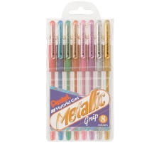 PENTEL Hybrid Gel Grip 0,8mm 8 couleurs, K118M-8