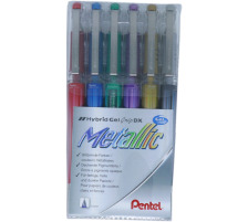 PENTEL Roller Hybrid Gel Grip 1.0mm 6-couleurs ass., K230M-6