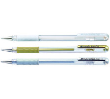 PENTEL Roller Hybrid Gel Grip 1.0mm or, argent, blanc, K230M3XZW