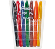 PENTEL Faserschreiber Sign Pen 2.0mm 7-farbig ass., S527
