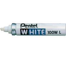 PENTEL Permanent Marker 6,5mm blanc, X100WL