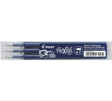 PILOT FriXion Refill blau-schwarz Ersatzpatronen 3 Stck, BLS-FR7-B