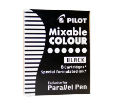 PILOT Encre IC-P3 noir 6 pcs., ICP3S6B