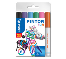 PILOT Marker Pintor Set Fun 6 Stifte Fein, S6/051742