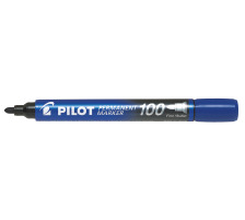 PILOT Permanent Marker 100 1mm Round Tip bleu, SCA-100-L