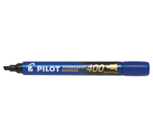 PILOT Permanent Marker 400 4mm pointe de Wedge bleu, SCA-400-L