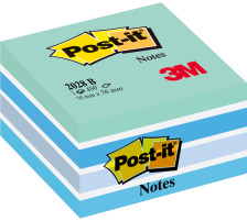 POST-IT Cube 76x76mm bleu/450 feuilles, 2028-B
