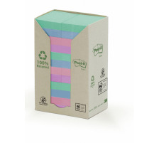 POST-IT Bloc-notes recycl. 51x38mm 6-couleurs, 24x100 flls., 653-1RPT