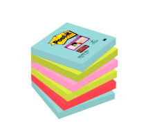 POST-IT Super Sticky Notes 76x76mm Miami 4 couleurs 6x90 flls., 6546SSMIA