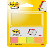 POST-IT Page Marker 20x38mm non 4x50 bandes, 670-4N