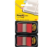 POST-IT Index 2-set 25,4x43,2mm rouge 2x50 pcs., 680-R2