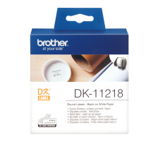 PTOUCH Etiquettes rondes 24mm QL-500/550 1000 pcs./rouleau, DK-11218