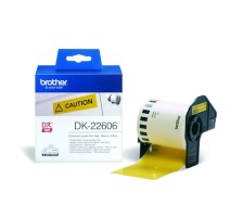 PTOUCH Support pap.cont. 62mmx15.24m QL-500/550 film jaune rouleau, DK-22606