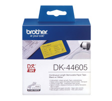 PTOUCH Endlos-Etiketten 62mmx30.48m QL-500/550 gelb Rolle, DK-44605