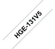 PTOUCH Ruban, High-Grade noir/transp. 12mm/8m 5 pices, HGe-131