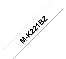 PTOUCH Band, nicht lam. schwarz/weiss zu PT-65/75/85/110 8m x 9 mm, MK-221BZ