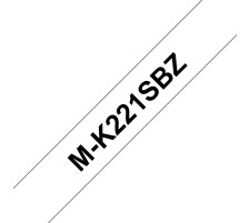 PTOUCH Ruban, non lamin noir/blanc pour PT-65/75/85/110 4m x 9 mm, M-K221SBZ