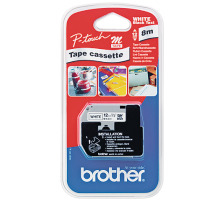 PTOUCH Ruban, non lamin noir/blanc pour PT-65/75/85/110 12mm/4m, M-K231SBZ