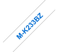 PTOUCH Ruban, non lamin bleu/blanc pour PT-65/75/85/110 8m x12 mm, M-K233BZ