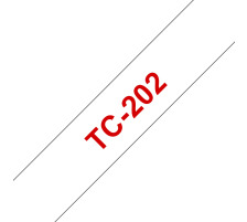 PTOUCH Band, laminiert rot/weiss PT-3000 12 mm, TC-202