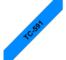 PTOUCH Band, laminiert schwarz/blau PT-3000 9 mm, TC-591
