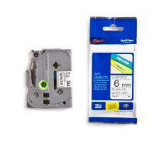 PTOUCH Ruban, lamin noir/blanc PT-1280VP 6 mm, TZe-211